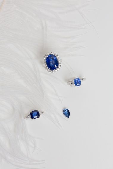 Création bague saphir et diamants